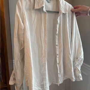 Orvis Cream Linen Shirt